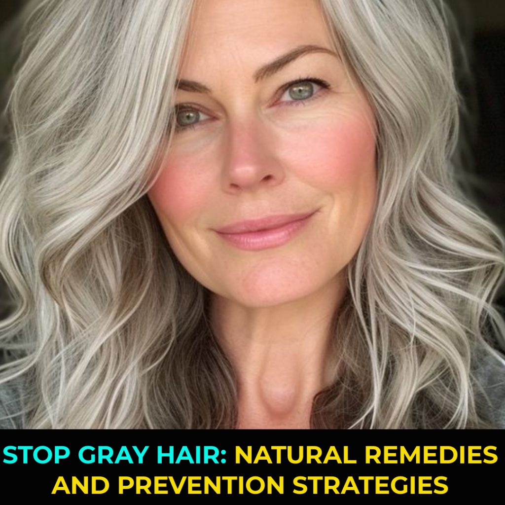 Stop Gray Hair Natural Remedies and Prevention Strategies